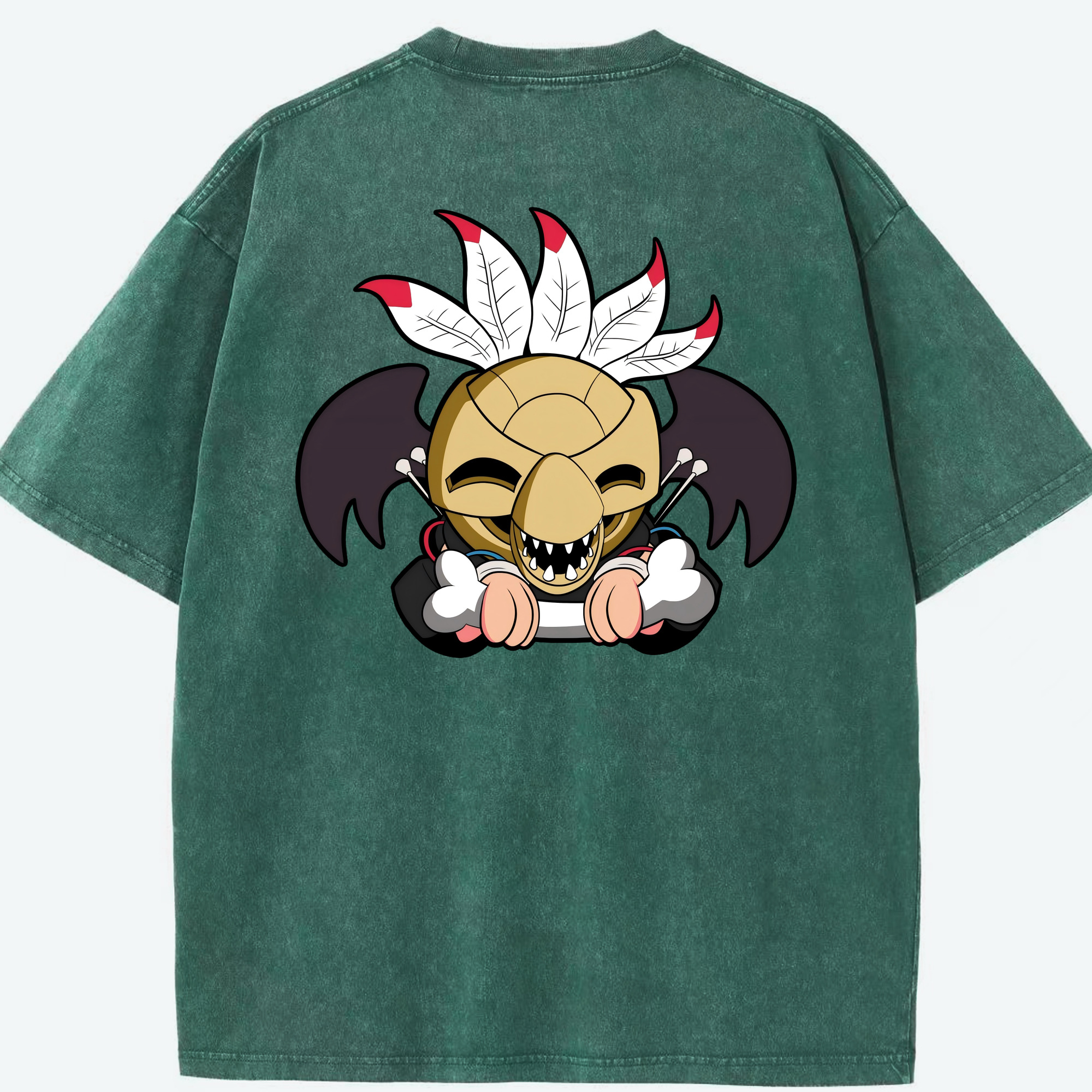 （画像用） ジョジョの奇妙な冒険 JoJo's Bizarre Adventure 綿100% ヴィンテージ風 半袖Tシャツ（背面プリント）